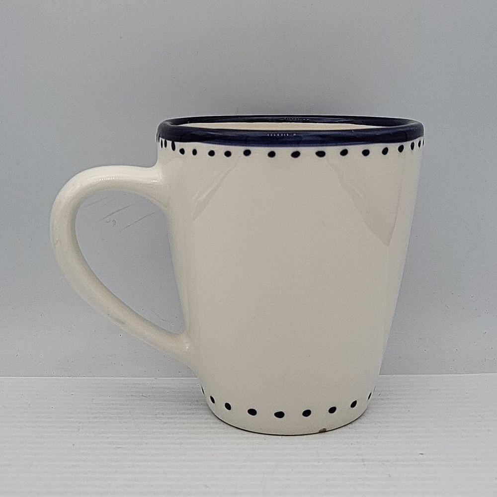 POTTERY BARN TIBURON BLUE CIRCLES Coffe Mug